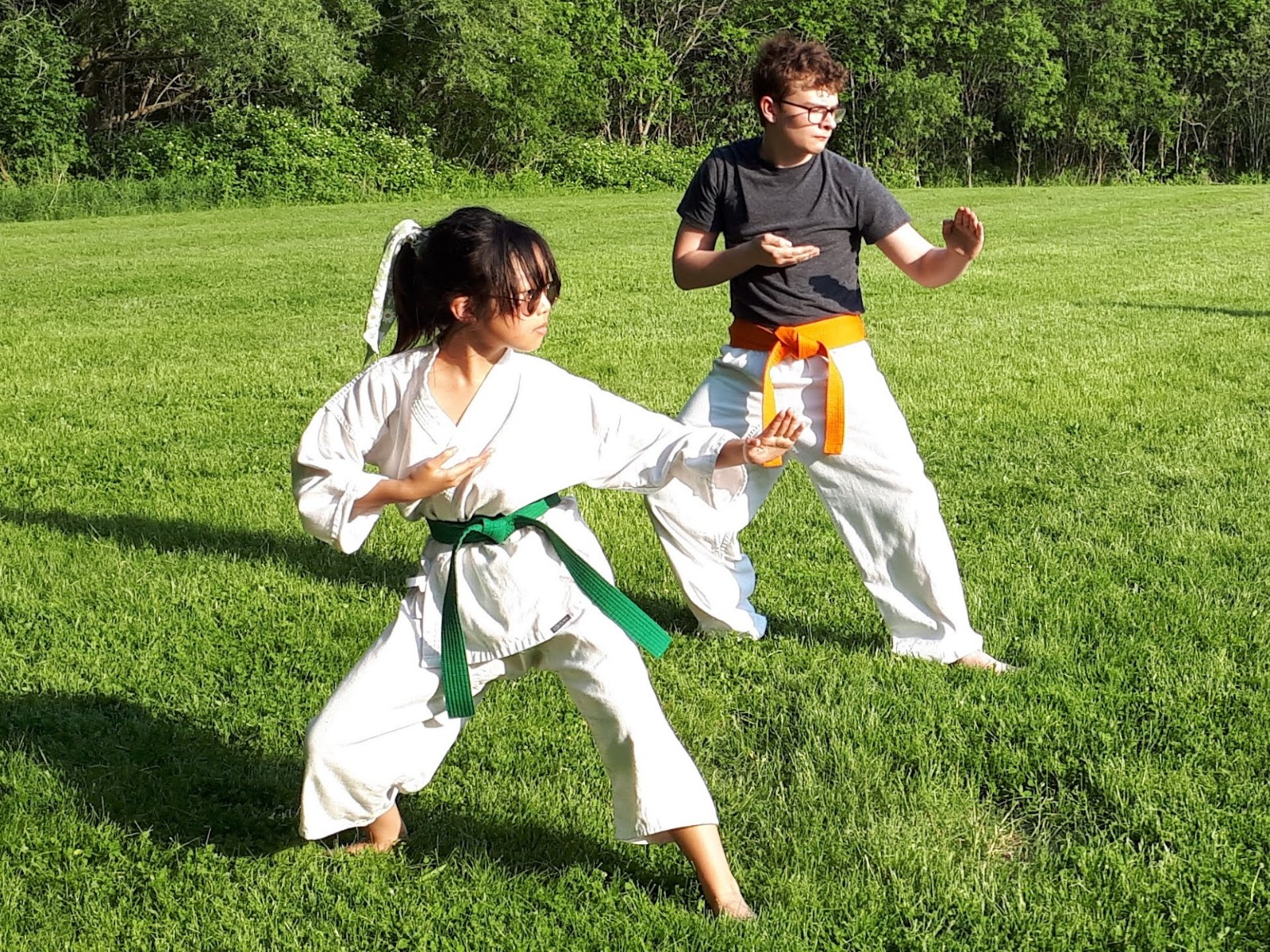 picture of students training